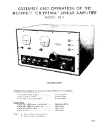 Heathkit KL-1-Chippewa-linear-amplifier - Manual 